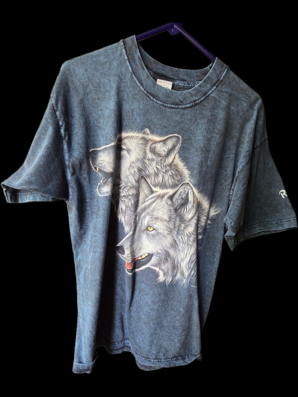 Graphic Wolf Short Sleeve Tee - Blue